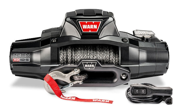 WARN ZEON XD Winch with 100’ feet of 3/8” Spydura Synthetic Rope and the HUB Receiver