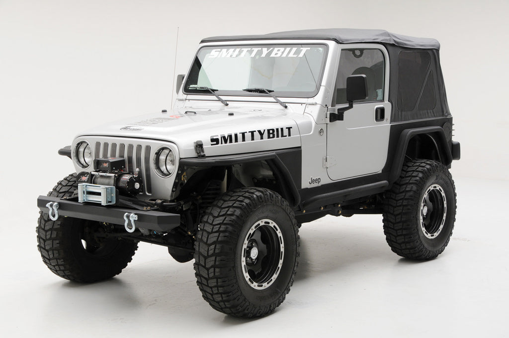 SMITTYBILT Raised Winch Plate for 87-06 Jeep Wrangler YJ, TJ & LJ