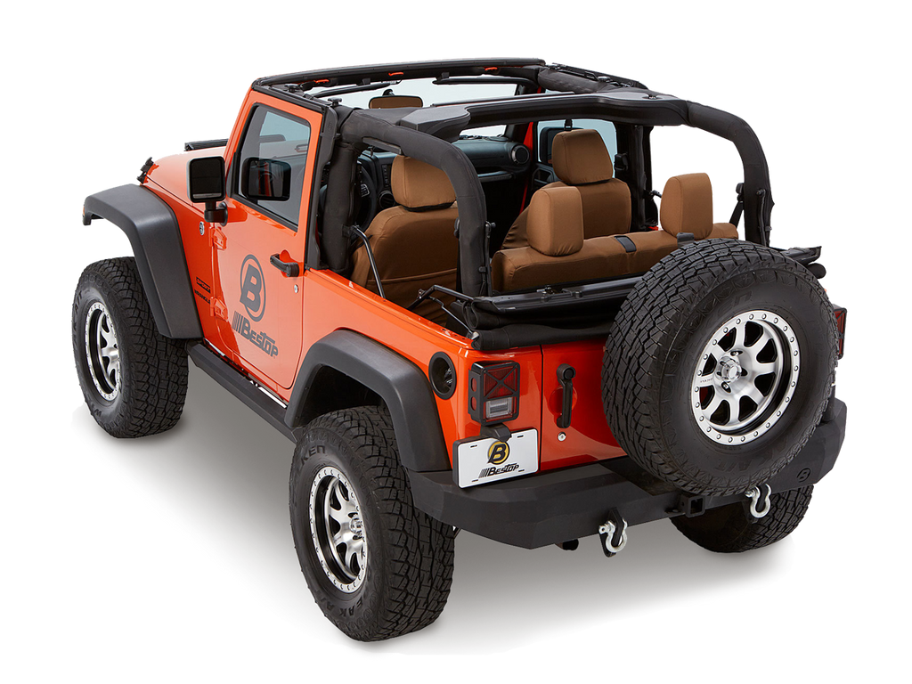 BESTOP Trektop™ GLIDE™ SLANTBACK SOFT TOP for 07-18 Jeep Wrangler JK & JK Unlimited