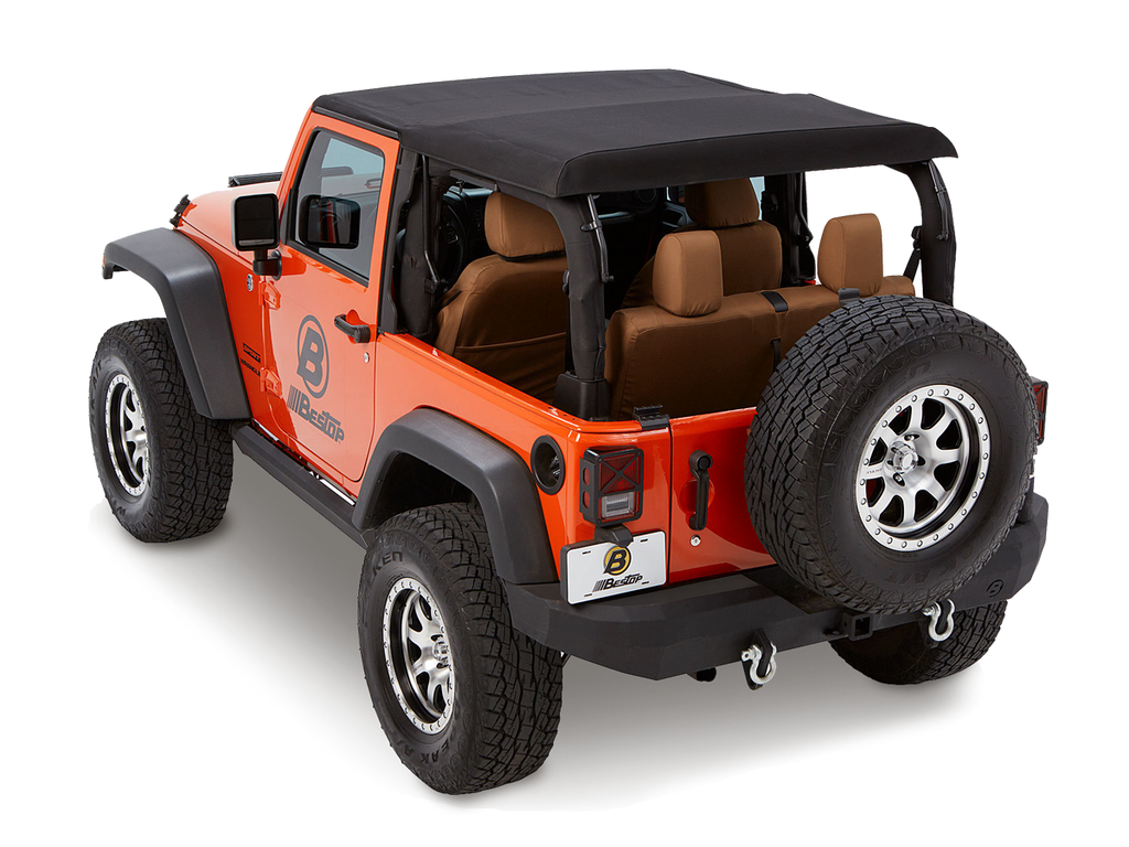 BESTOP Trektop™ GLIDE™ SLANTBACK SOFT TOP for 07-18 Jeep Wrangler JK & JK Unlimited