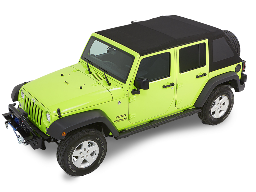 BESTOP Trektop™ GLIDE™ SLANTBACK SOFT TOP for 07-18 Jeep Wrangler JK & JK Unlimited