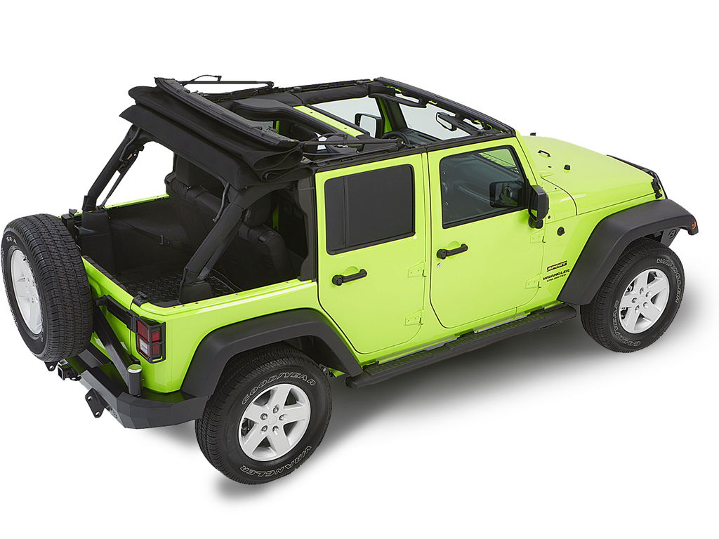 BESTOP Trektop™ GLIDE™ SLANTBACK SOFT TOP for 07-18 Jeep Wrangler JK & JK Unlimited