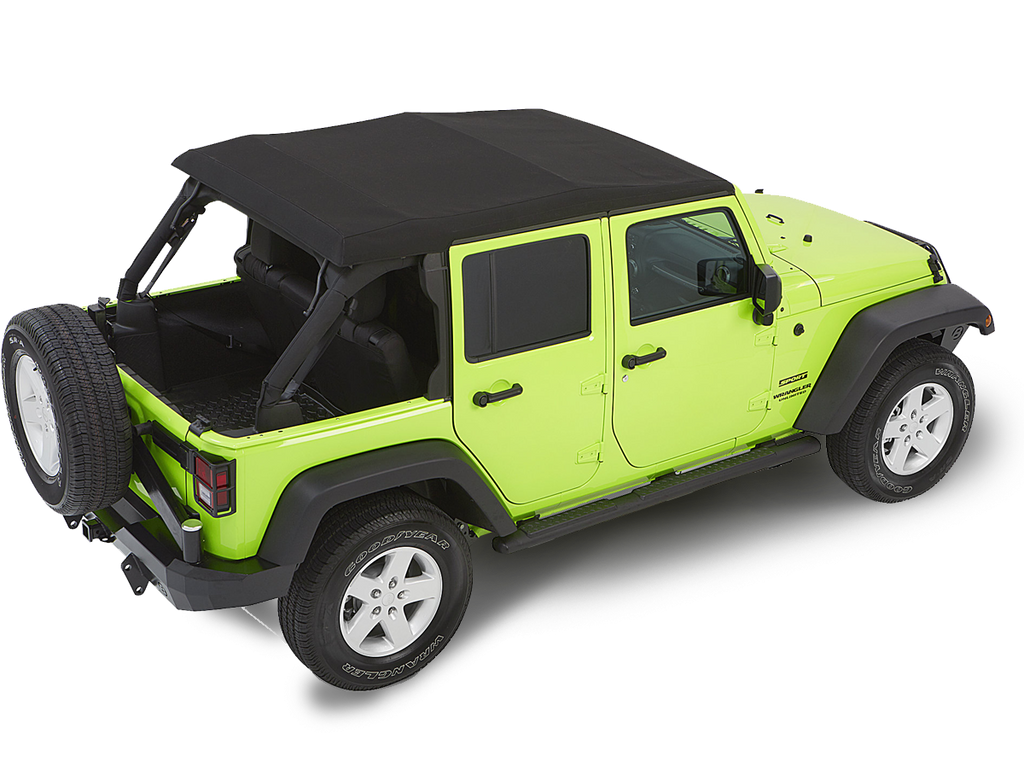 BESTOP Trektop™ GLIDE™ SLANTBACK SOFT TOP for 07-18 Jeep Wrangler JK & JK Unlimited