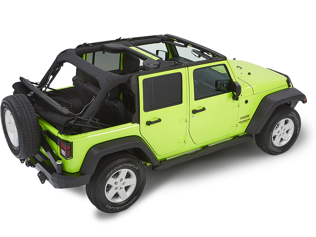 BESTOP Trektop™ GLIDE™ SLANTBACK SOFT TOP for 07-18 Jeep Wrangler JK & JK Unlimited