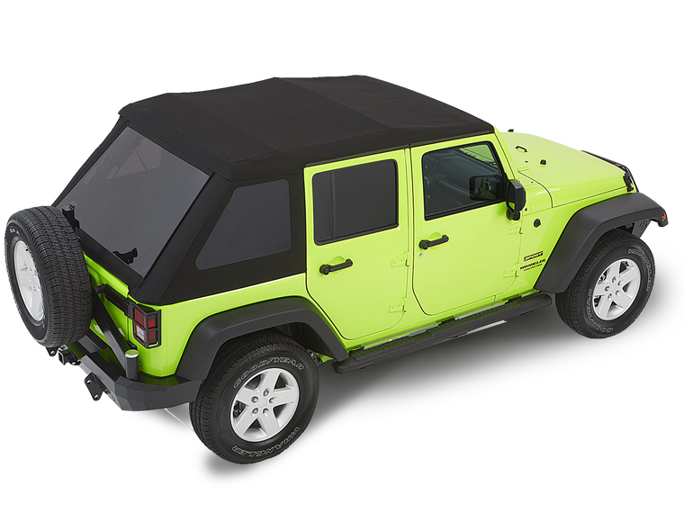 BESTOP Trektop™ GLIDE™ SLANTBACK SOFT TOP for 07-18 Jeep Wrangler JK & JK Unlimited