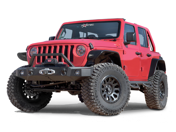 BUSHWACKER Flat Style Fender Flares for 18-up Jeep Wrangler JL & 20-up ...