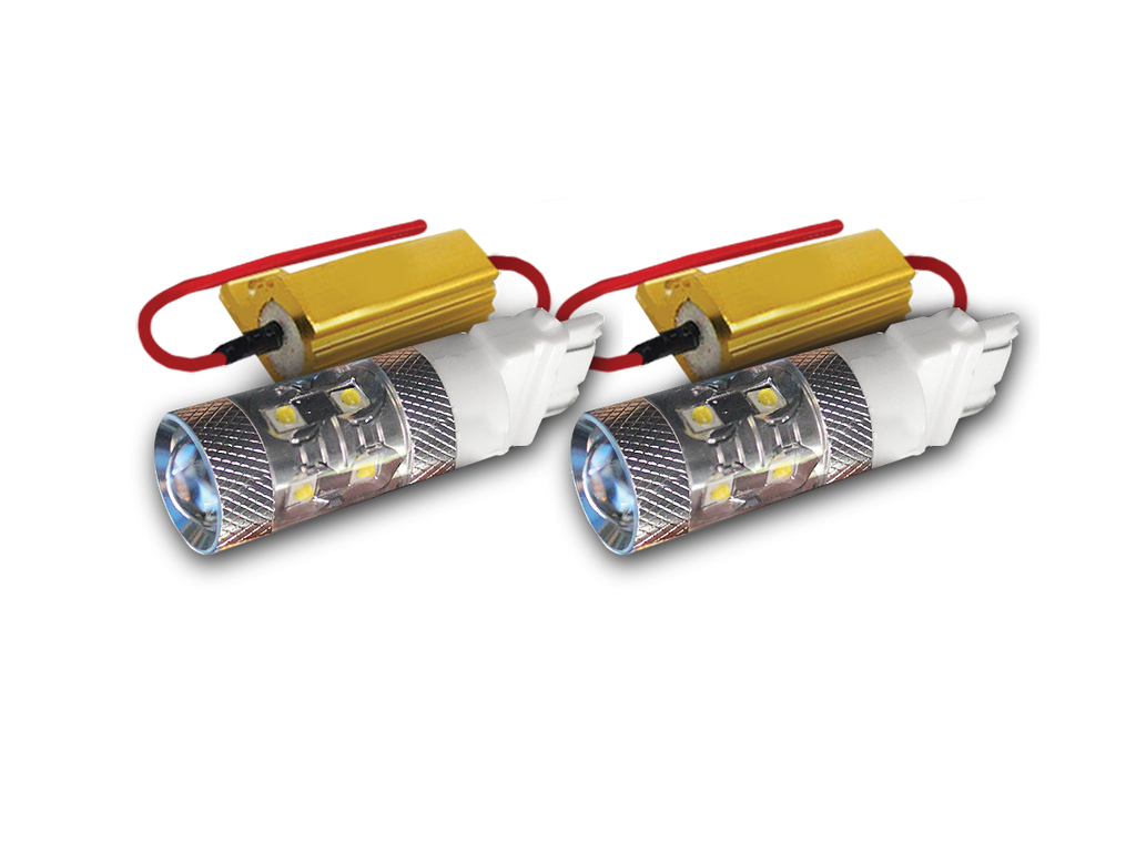 FORTEC4x4 LED Tail Light Bulbs Brake, Turn Signal LED Bulbs (Pair) for 07-18 Jeep Wrangler JK & JK Unlimited