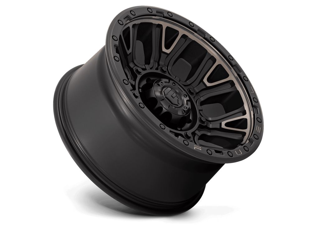 D824 TRACTION Wheel - 20X9	5X127 - MATTE BLACK W/ DOUBLE DARK TIN for 07-up Jeep Wrangler JK and JL & 20-up Gladiator JT