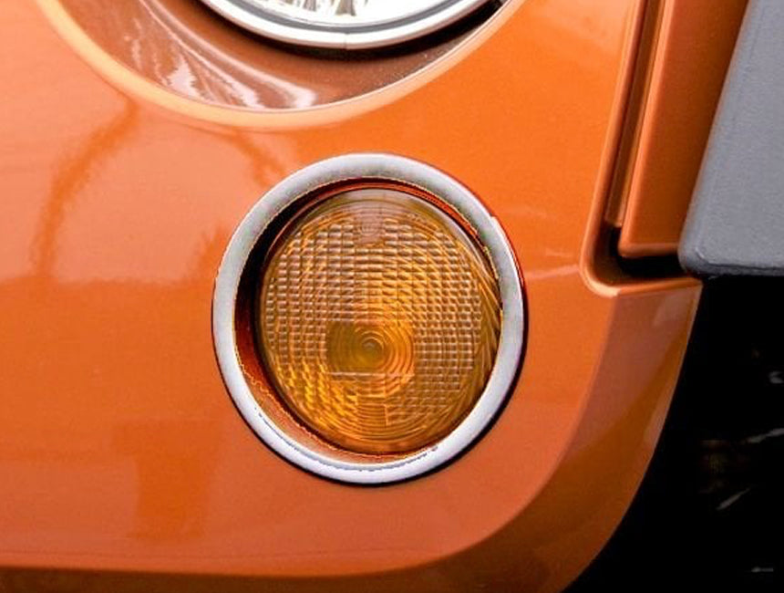Turn Dial Ridges RUGGED RIDGE Turn Signal Bezels, Pair for 07-18 Jeep Wrangler JK & JK ...