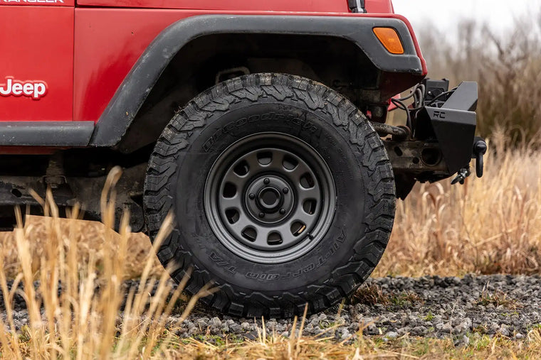 RCS Steel Wheel - 15x10, 5x4.5 Offset -39mm, Gray for 1887-2006 Jeep Wrangler YJ and TJ