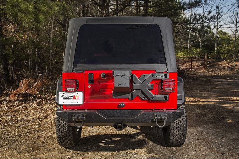 RUGGED RIDGE Spartacus HD Tire Carrier, Hinge Casting for 97-06 Jeep Wrangler TJ