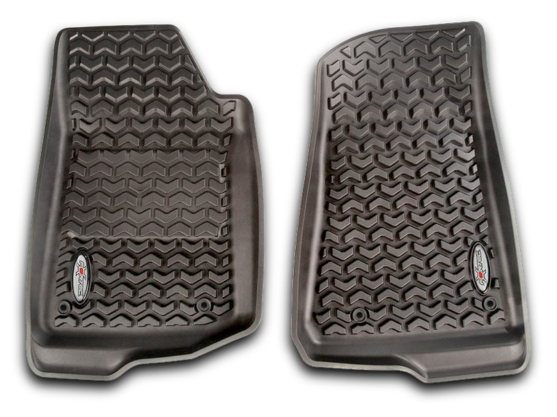 FORTEC Custom Molded Floor Liners by Rugged Ridge in Black for 18-up Jeep Wrangler JL & 20-up Gladiator JTUnlimited