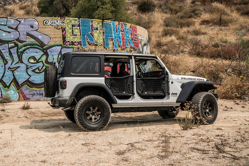 BODY ARMOR Gen III Front Trail Doors for 18-up Jeep Wrangler JL & 20-up Gladiator JT