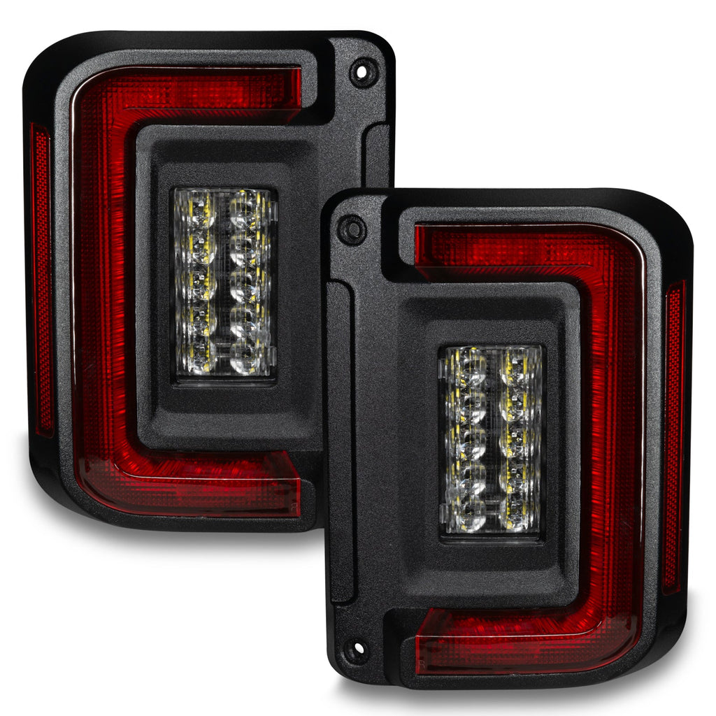 ORACLE Lighting Flush Mount LED Tail Lights (Pair) for 07-18 Jeep Wrangler JK & JK Unlimited