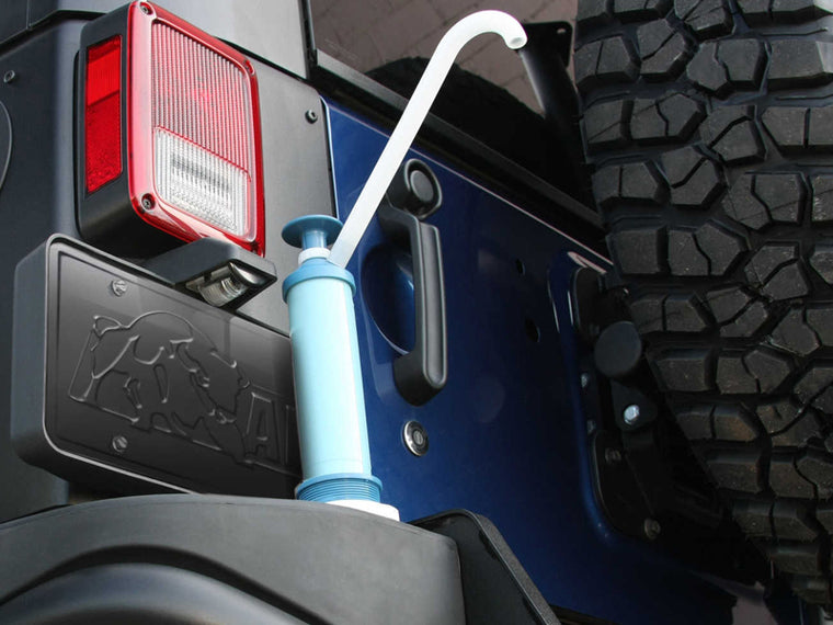 AEV Rear Bumper Tank Kit w Pump for Call of Duty & Moab Editions for 12-18 Jeep Wrangler JK & JK Unlimited