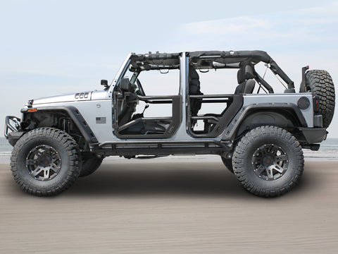 BODY ARMOR 2" Steel Tube Doors for 07-18 Jeep Wrangler JK & JK Unlimited