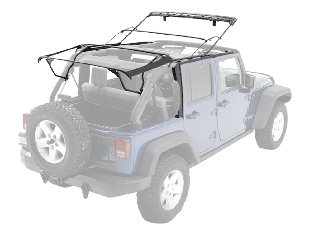 BESTOP Supertop NX with Factory Frame with Tinted Windows for 07-18 Jeep Wrangler JK & JK Unlimited