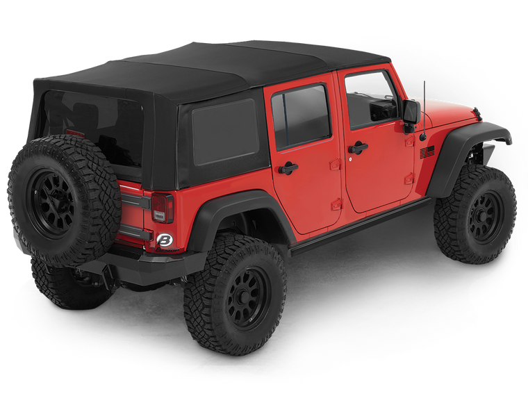 BESTOP Supertop NX with Factory Frame with Tinted Windows for 07-18 Jeep Wrangler JK & JK Unlimited