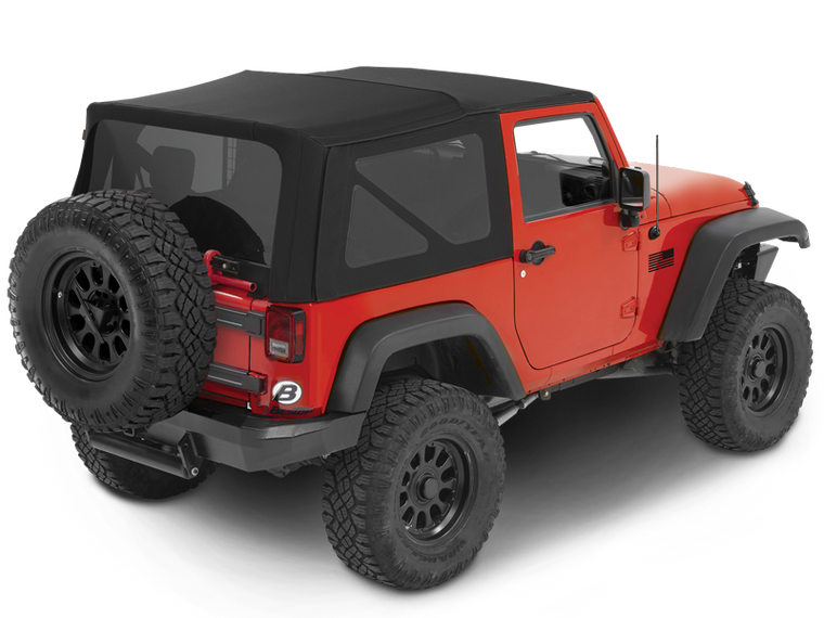 BESTOP Replace-A-Top with Tinted Windows without Doors for 07-18 Jeep Wrangler JK & JK Unlimited