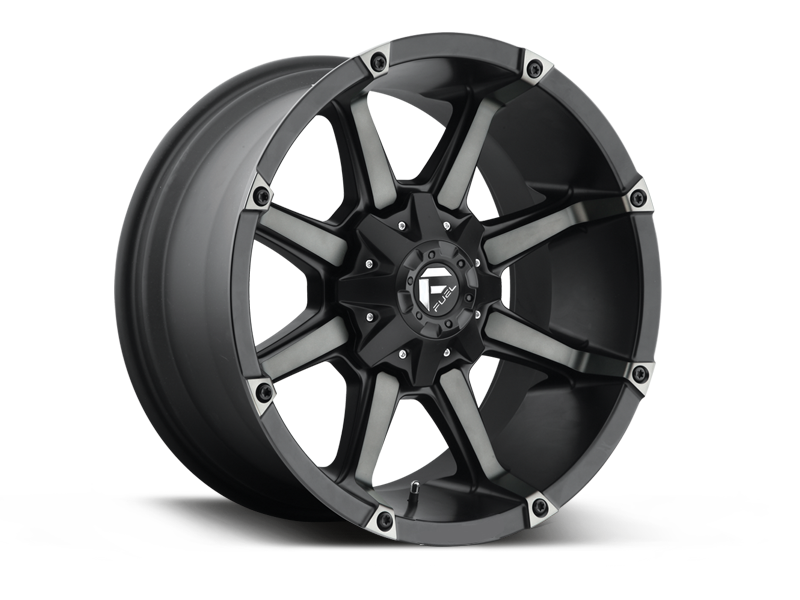 FUEL D556 "COUPLER" Wheel in Satin Black with Dark Tint for 07-up Jeep Wrangler JK, JL & JT Gladiator