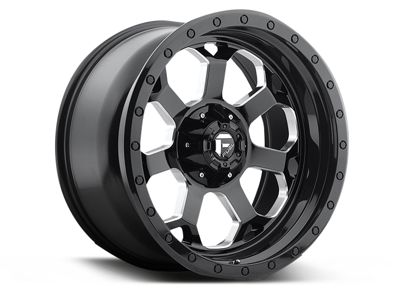 FUEL D563 "SAVAGE" Wheel in Satin Black with Milled Spokes for 07-18 Jeep Wrangler JK & 18-up Jeep Wrangler JL