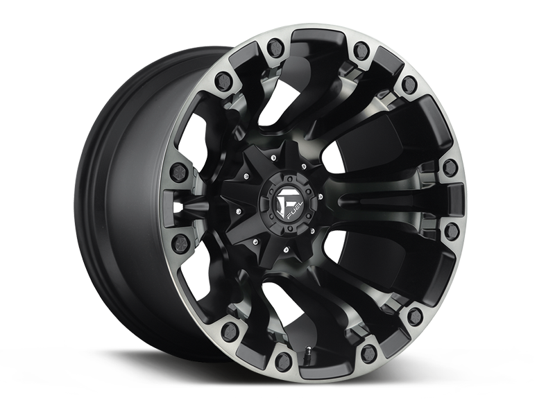 FUEL D569 "VAPOR" Wheel in Satin Black w/ Dark Tint for 07-up Jeep Wrangler JK, JL & JT Gladiator