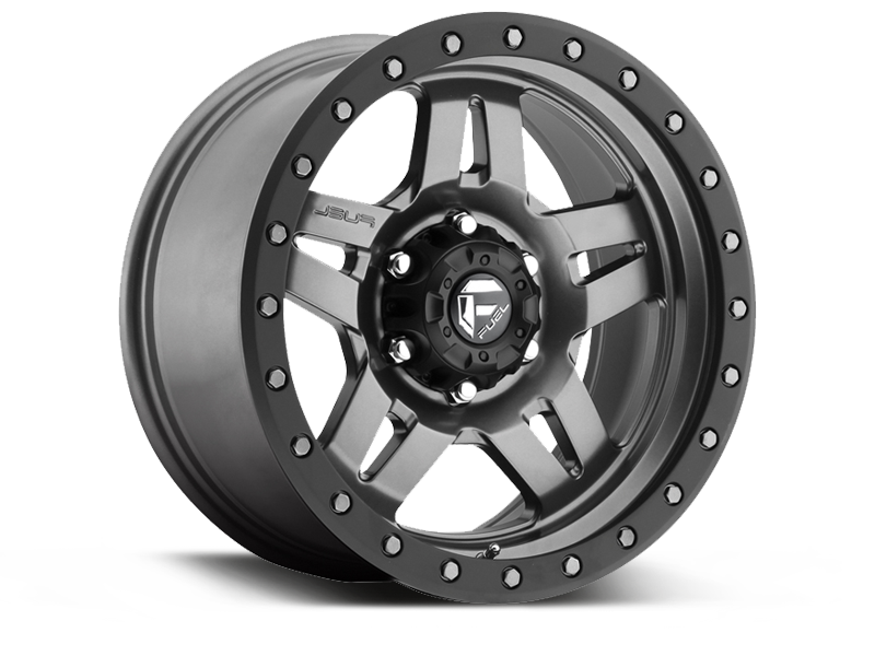 FUEL D558 "ANZA" Wheel in Gunmetal Gray for 95-06 Jeep Wrangler YJ, TJ & LJ