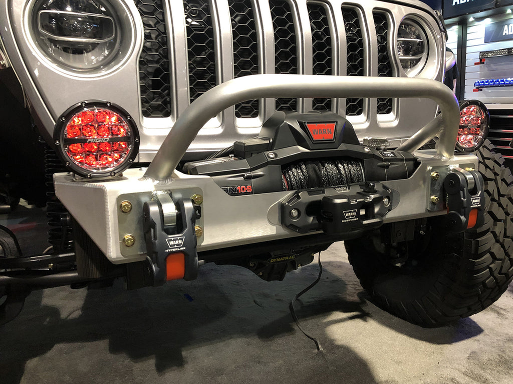 GENRIGHT OFFROAD  ULTRA Clearance Bumper w/Low Bar, Aluminum for 18-up Jeep Wrangler JL & 20-up Jeep Gladiator JT