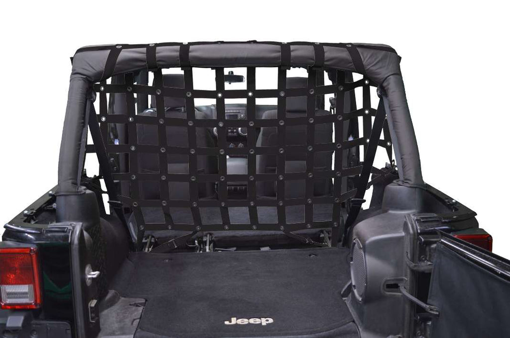 DIRTYDOG4x4 Cargo/Pet Full Divider, Black, 4-Door Only for 07-18 Jeep Wrangler JK Unlimited