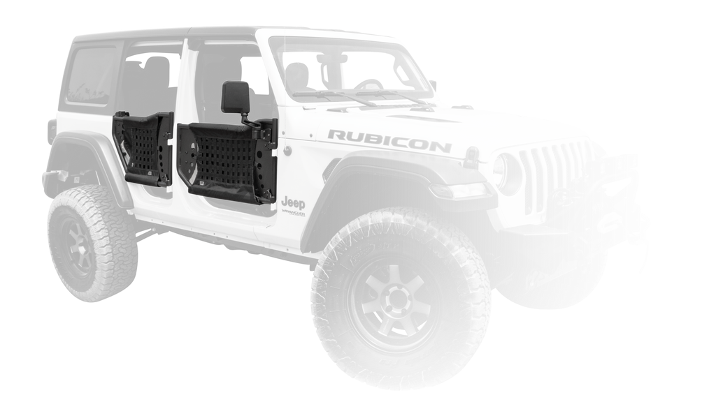 BODY ARMOR Gen III Front Trail Doors for 18-up Jeep Wrangler JL & 20-up Gladiator JT