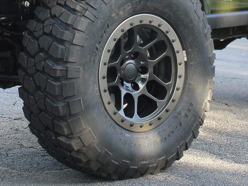 MOPAR Hub Centric "BEAD LOCK" Wheel in Satin Black for 07-18 Jeep Wrangler JK & JK Unlimited