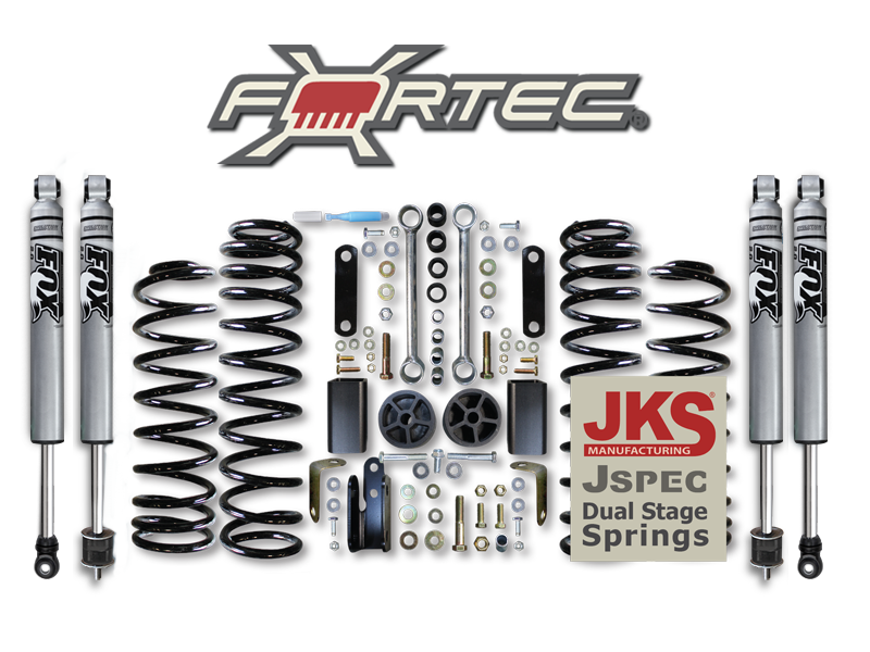 FORTEC 2.5" Shop Suspension Kit for 07-18 Jeep Wrangler JK & JK Unlimited