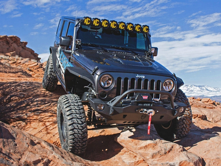 KC HiLiTES Gravity LED Pro6 for 18-up Jeep Wrangler JL & Gladiator JT
