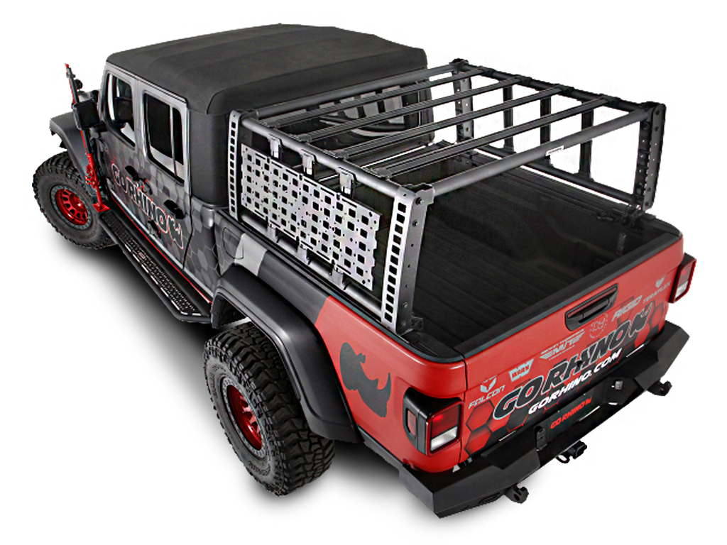 GO RHINO XRS Overland Xtreme Full Size Bed Rack for 20-up Jeep Gladiator JT