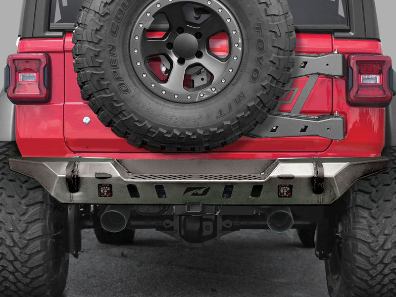 MOTOBILT Rear Bumper Crusher Series w/ Back-Up-Provisions for 18- up Jeep Wrangler JL & JL Unlimited