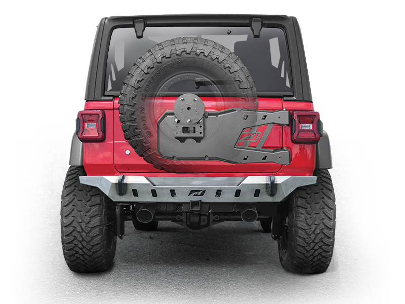 MOTOBILT Tire Carrier (up to 40") for 18-up Jeep Wrangler JL & JL Unlimited