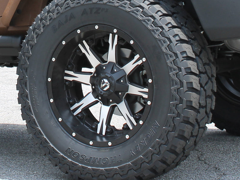 FUEL D541 "NUTZ" Wheel in Satin Black with Machined Spokes for 07-up Jeep Wrangler JK, JL & JT Gladiator