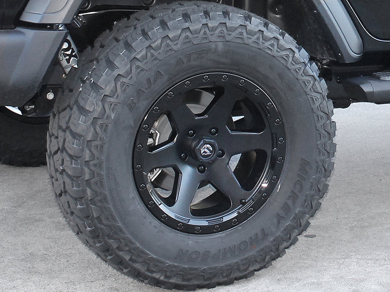 FUEL D589 "Ripper" Wheel in Satin Black with Gloss Black Lip for 07-up Jeep Wrangler JK, JL & JT Gladiator
