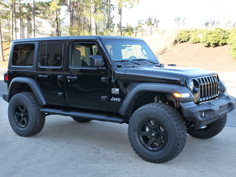 FUEL D589 "Ripper" Wheel in Satin Black with Gloss Black Lip for 07-up Jeep Wrangler JK, JL & JT Gladiator