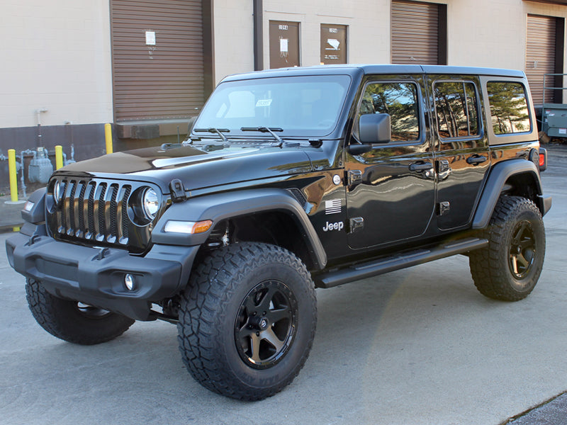 FUEL D589 "Ripper" Wheel in Satin Black with Gloss Black Lip for 07-up Jeep Wrangler JK, JL & JT Gladiator