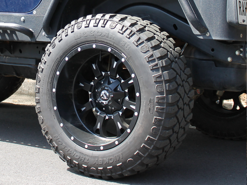 FUEL D517 "KRANK" Wheel in Satin Black - Milled Spokes for 07-up Jeep Wrangler JK, JL & JT Gladiator