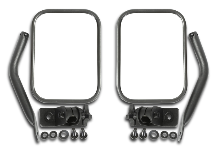 RUGGED RIDGE Quick Release Rectangular Mirror Kit for 97-18 Jeep® Wrangler TJ, JK, TJ Unlimited & Wrangler Unlimited JK