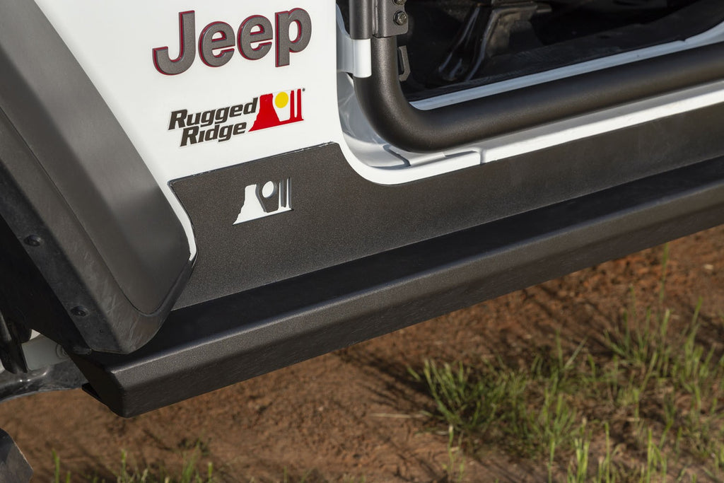 RUGGED RIDGE XHD Rock Sliders, Steel for 18-up Jeep Wrangler JL & JLU