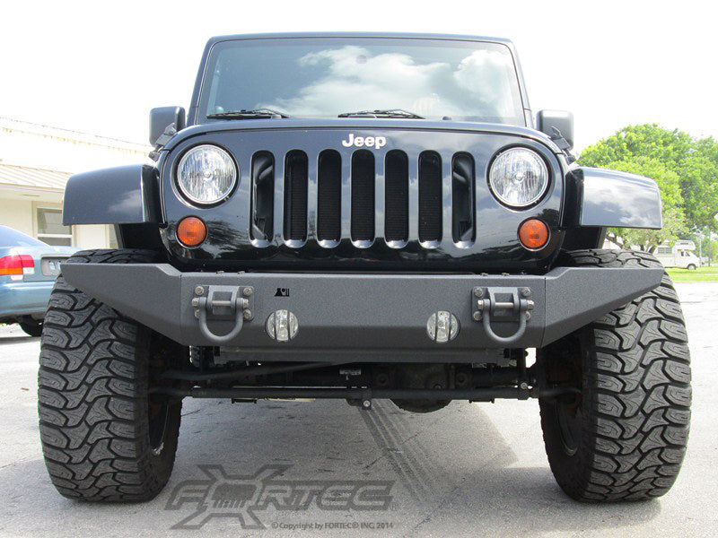 RUGGED RIDGE Standard Ends for XHD Bumper, Textured Black, Pair for 07-18 Jeep Wrangler JK & JK Unlimited