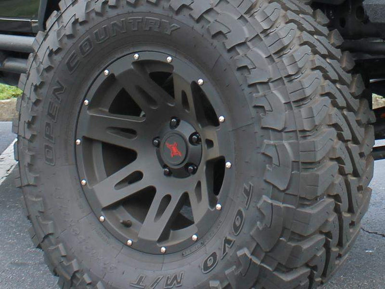 FORTEC Hub Centric F1 Wheel in Satin Black for 07-18 Jeep Wrangler JK & JK Unlimited