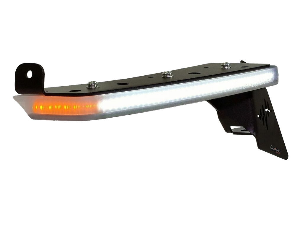 QUAKE LED 9.5 x 0.75 Inch Slim Chop Kit DRL w/ Sequential Switchback Turn Signal & Side Marker Light for 18-up Jeep Wrangler JL & Gladiator JT