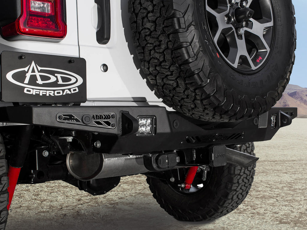 ADD® Offroad Stealth Fighter Rear Bumpers for 18-up Jeep Wrangler JL & JL Unlimited