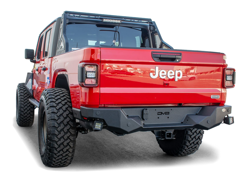 DV8 Rear Bumper RBGL-04, High Clearance for 20-up Jeep Gladiator JT