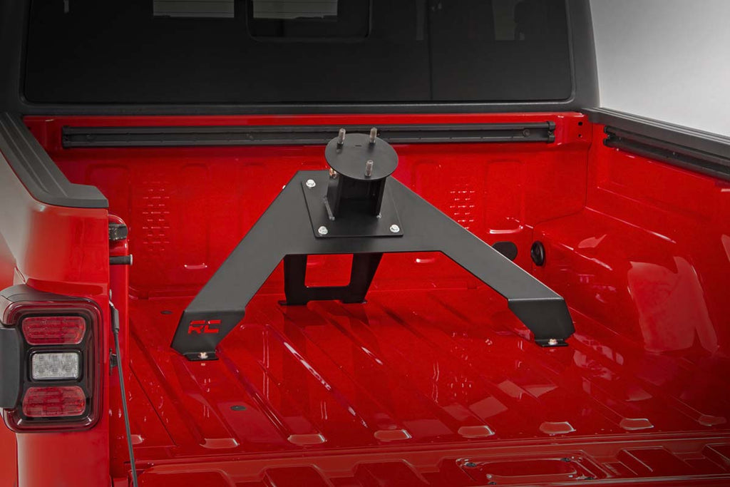 ROUGH COUNTRY Bed Mounted Tire Carrier for 20-up Jeep Gladiator JT