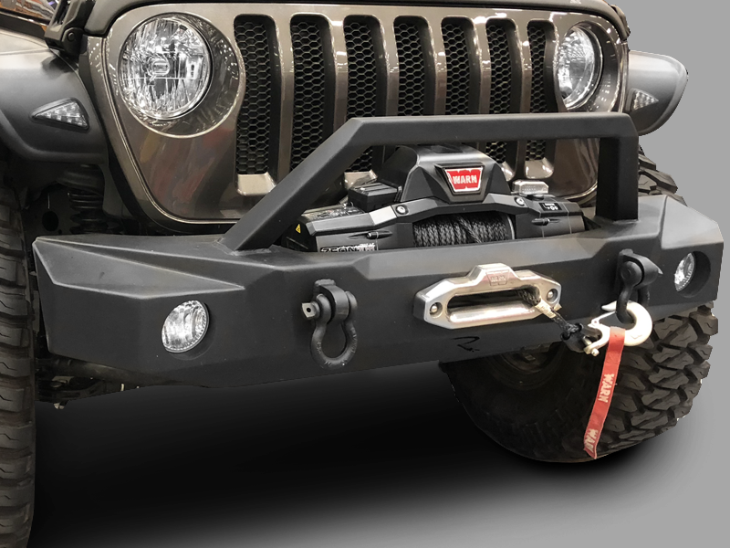 RAMPAGE TrailGuard Front Bumper for 18-up Jeep Wrangler JL & JL Unlimited